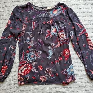 🌸Maternity Loft Mixed Media Blouse